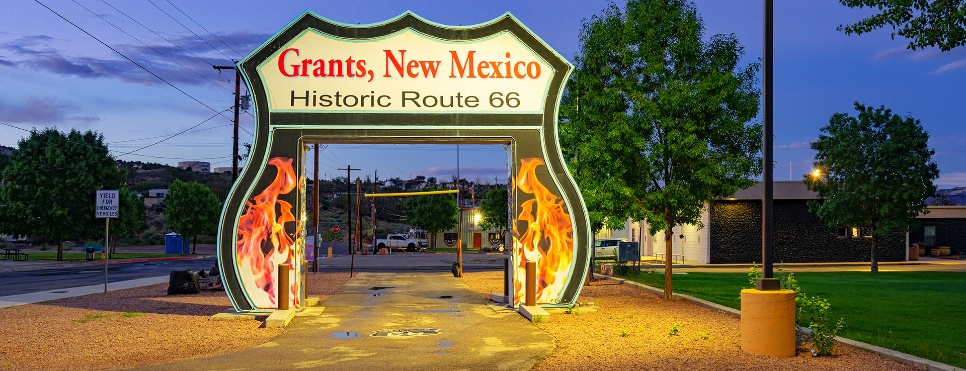 Route 66 Neon Drive-Thru Sign in Grants, NM
